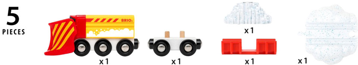 Lokomotywa Brio Train With Snow Plow (7312350336061) - obraz 3