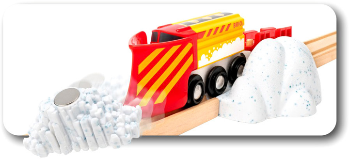 Lokomotywa Brio Train With Snow Plow (7312350336061) - obraz 4