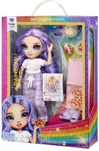 Lalka MGA Entertainment Rainbow High Junior Doll Violet z akcesoriami 23 cm (0035051503705) - obraz 2