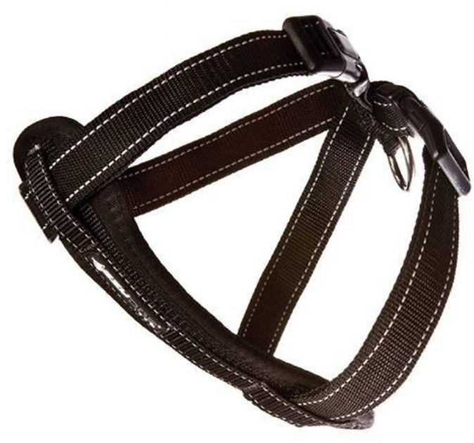 Шлея для собак Ezydog Harness Neoprene Black M 46-73 см (5708214102057) - зображення 1