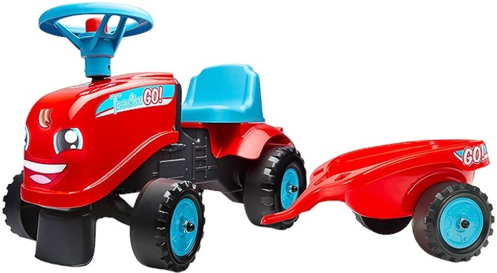 Traktorek Falk Go Red z przyczepą (3016200020028) - obraz 1