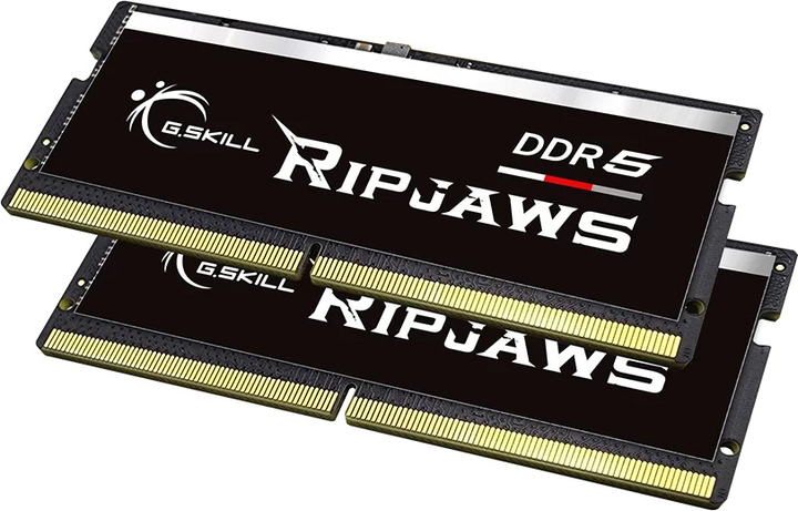 RAM G.Skill SODIMM DDR5-4800 32768MB PC5-38400 (Kit of 2x16384MB) Ripjaws Black (F5-4800S3434A16GX2-RS) - obraz 4