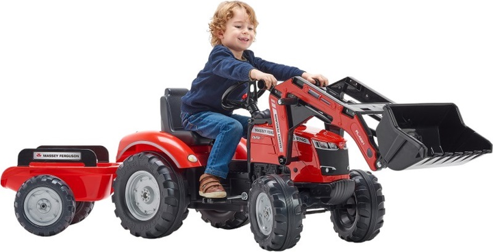 Koparka Falk Massey Ferguson na pedały z przyczepą (3016204010148) - obraz 3