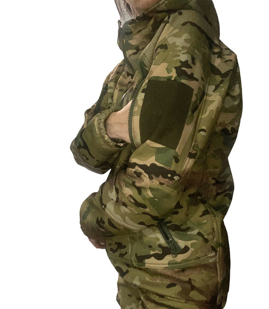 Куртка тактическая софтшелл L мультикам - изображение 2