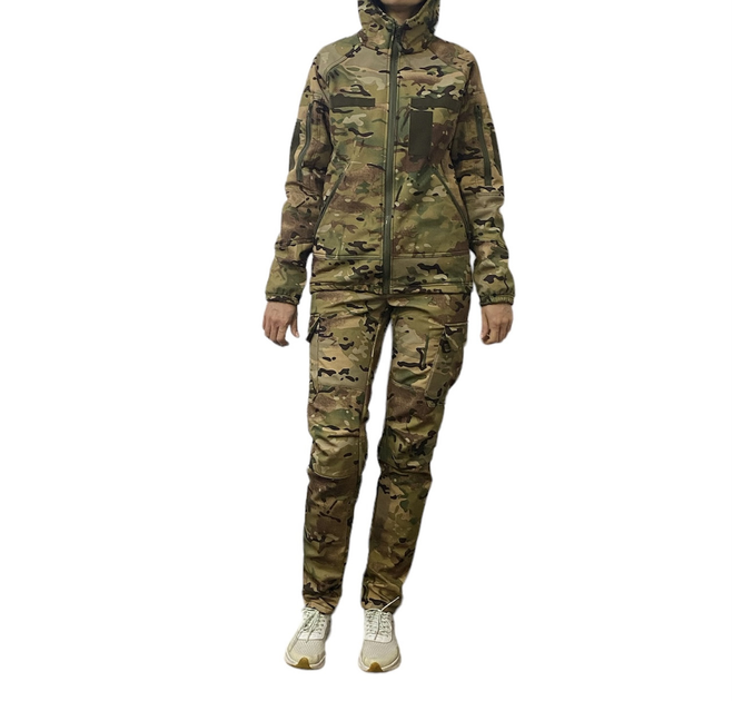 Куртка тактическая софтшелл M мультикам - изображение 1