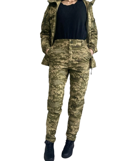Женские тактические военные брюки 48 укрпиксель - изображение 1
