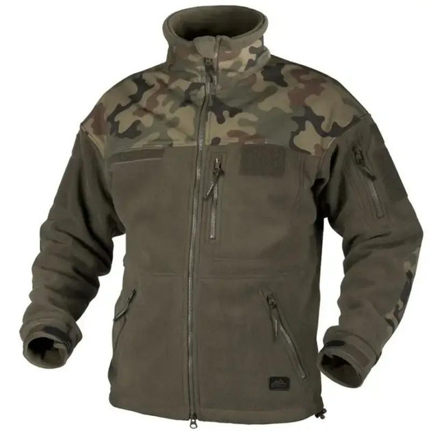 Кофта флисовая Helikon Infantry Jacket Heavy Fleece Woodland Olive Green size L - изображение 1