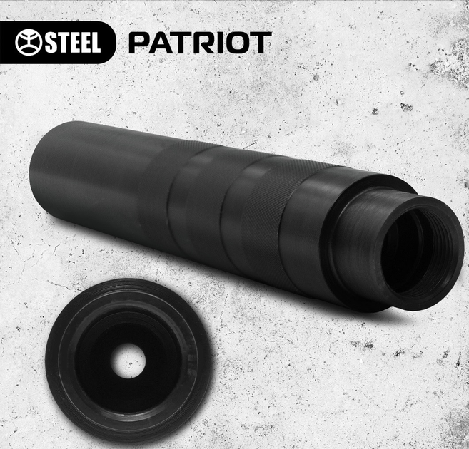 Глушитель Steel PATRIOT 5.45х39 резьба M24x1.5 - изображение 2