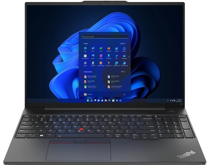 Laptop Lenovo ThinkPad E16 Gen 1 (21JN000DMH) Graphite Black - obraz 1