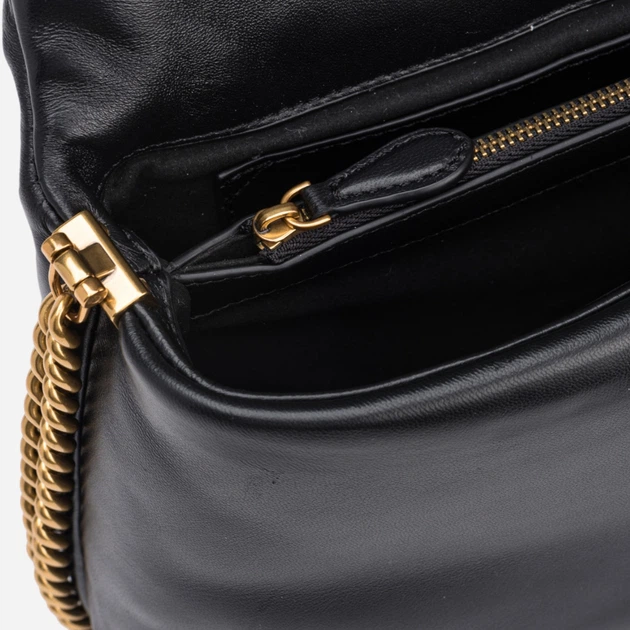 Torebka crossbody damska ze skóry naturalnej Pinko Love Puff 101585A10F-Z99B Czarna (8057769110626) - obraz 4