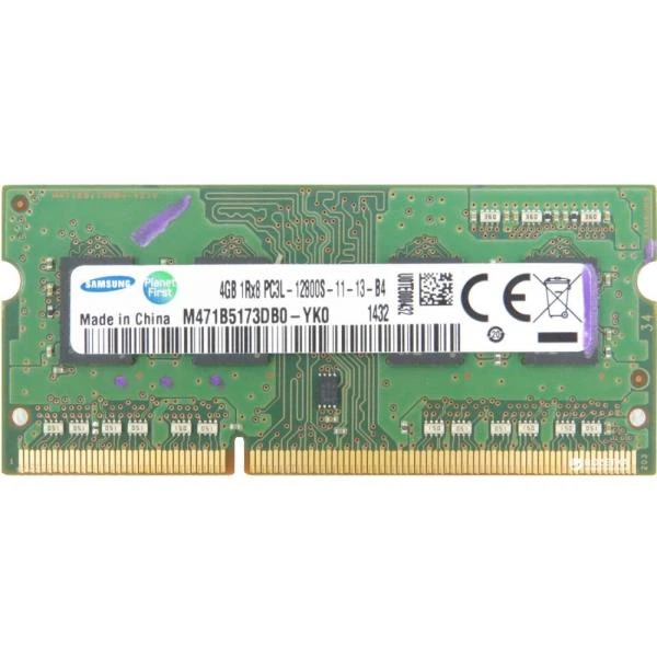 Оперативна пам'ять 4 ГБ, DDR3L, для ноутбуків, Samsung (1600 МГц, 1.35 В, CL11, M471B5173DB0-YK0) Б/В - Фото 1 Оперативна пам'ять 4 ГБ, DDR3L, для ноутбуків, Samsung (1600 МГц, 1.35 В, CL11, M471B5173DB0-YK0) Б/В - зображення 1