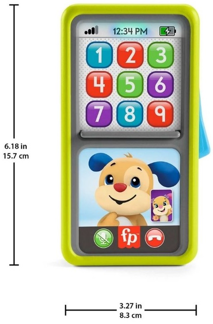 Interaktywny telefon Fisher-Price Laugh & Learn 2-in-1 Slide to Learn (0194735143894) - obraz 3