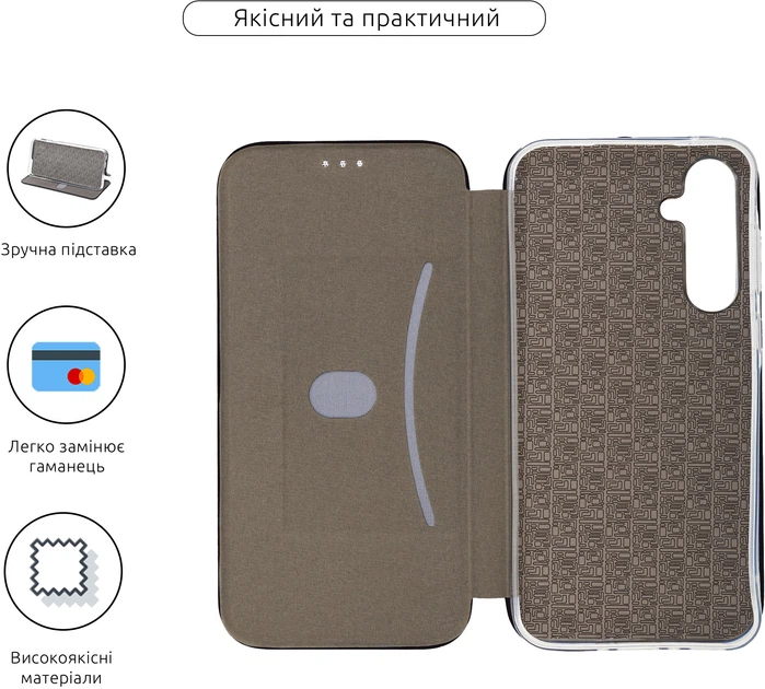 Чехол-книжка для смартфона ArmorStandart G-Case для Samsung Galaxy A35 5G (A356) Black (ARM74328) - Фото 3 Чехол-книжка для смартфона ArmorStandart G-Case для Samsung Galaxy A35 5G (A356) Black (ARM74328) - изображение 3