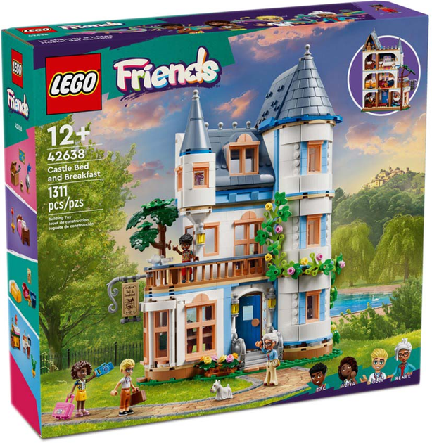 Zestaw klocków LEGO Friends Pensjonat w zamku 1311 elementów (42638) - obraz 1