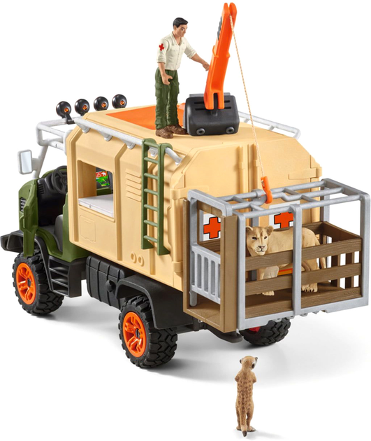 Zestaw do zabawy z figurkami Schleich Wild Life Ciężarówka do Ratowania Zwierząt (4059433574233) - obraz 6