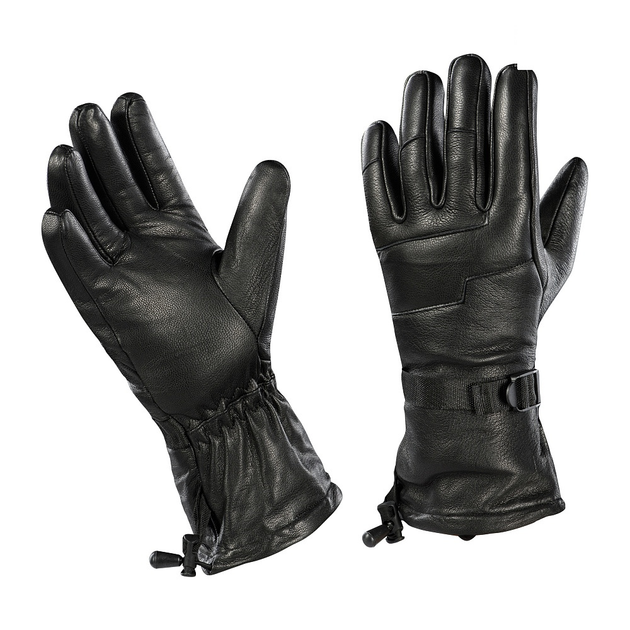 M-Tac рукавички зимові шкіряні Black S - зображення 1