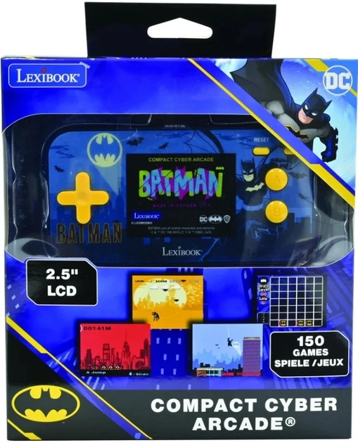 Konsola podręczna Lexibook Compact Arcade Batman Game Console 150 w 1 (3380743093956) - obraz 3