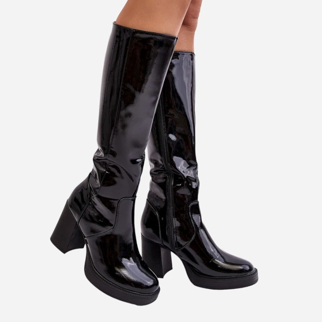 Жіночі чоботи Efatina 40 Чорні (5905677956542) - зображення 3