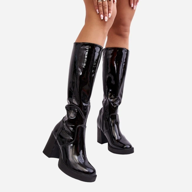 Жіночі чоботи Efatina 40 Чорні (5905677956542) - зображення 4