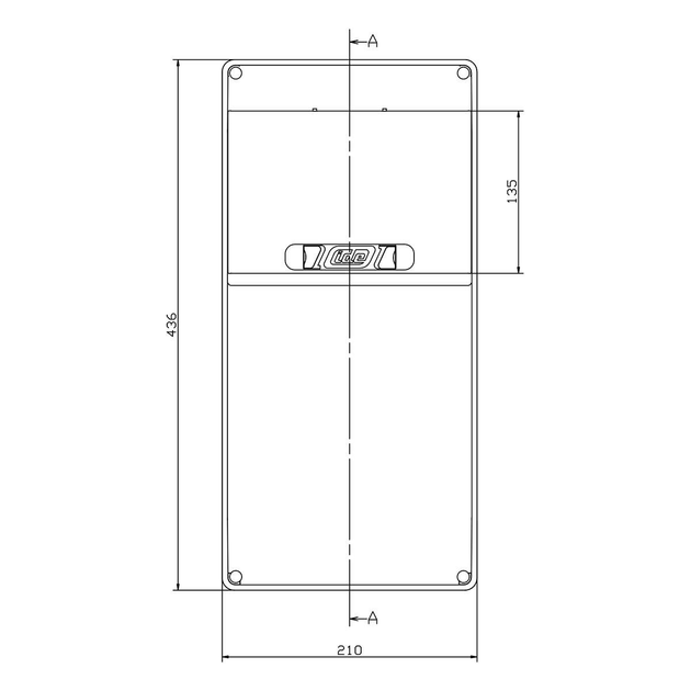 Щит з розетками 2x16A 4P, 2xSchuko, IDE CSN9PT/RR на 9 модулів IP44 SV9301 - зображення 2