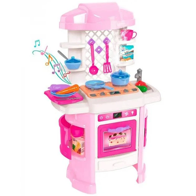 Ігровий набіргр Кухня Technok Toys 6696 підсвічування звук пар аксесуари - изображение 6
