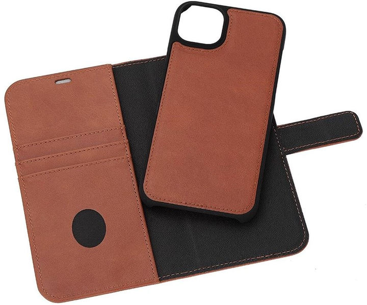Чохол-книжка RadiCover Radiation Protection Wallet Vegan Leather 2в1 для Apple iPhone 14 Plus Exclusive Brown (5712869102775) - зображення 2