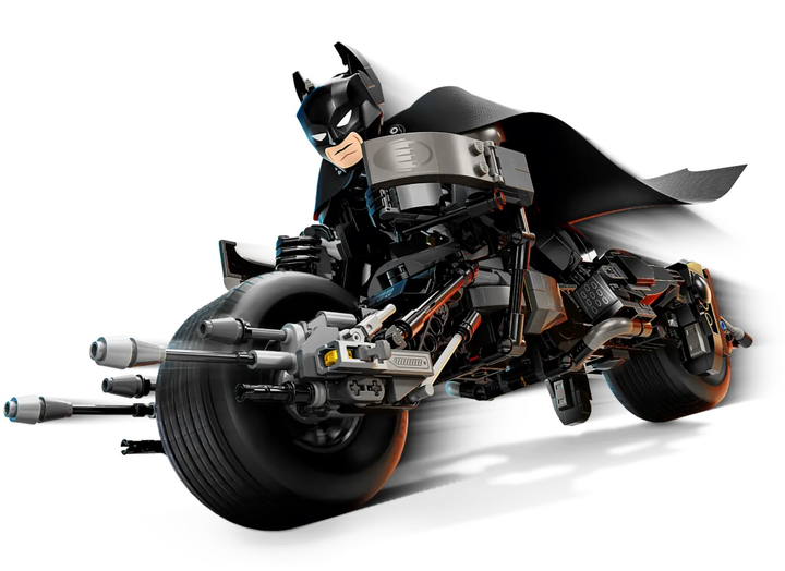 Zestaw klocków LEGO DC Batman Figurka Batmana i batcykl 713 elementów (76273) - obraz 4