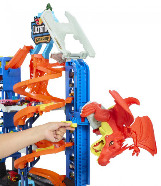 Mega Garaż Hot Wheels City Atak smoka (0194735109722) - obraz 8