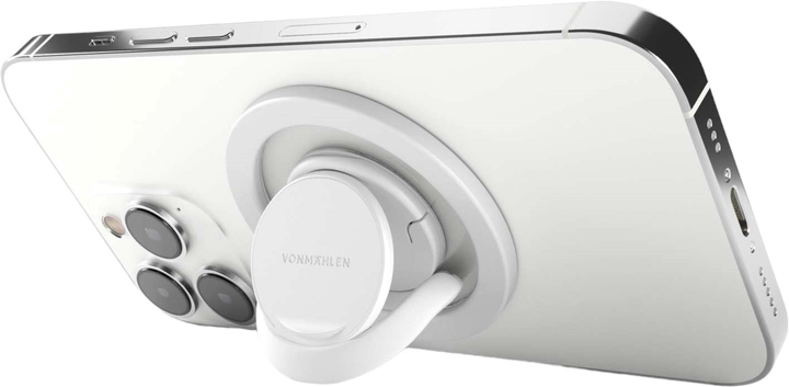 Тримач Vonmaehlen Backflip Mag The Magnetic для Apple iPhone Grip White (4251483600386) - зображення 1
