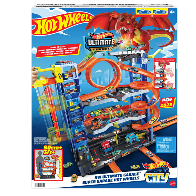 Mega Garaż Hot Wheels City Atak smoka (0194735109722) - obraz 1