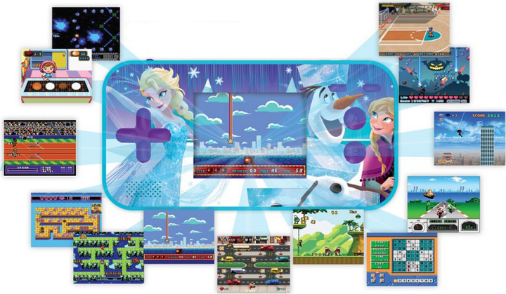 Портативна консоль Lexibook Disney Frozen Handheld Console Compact Cyber Arcade 150 в 1 (3380743085098) - зображення 2