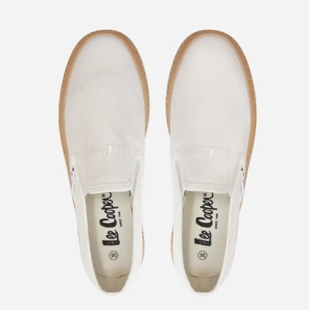 Espadryle damskie Lee Cooper LCW-24-44-2430LA 38 25.5 cm Białe (5904292158195) - obraz 5