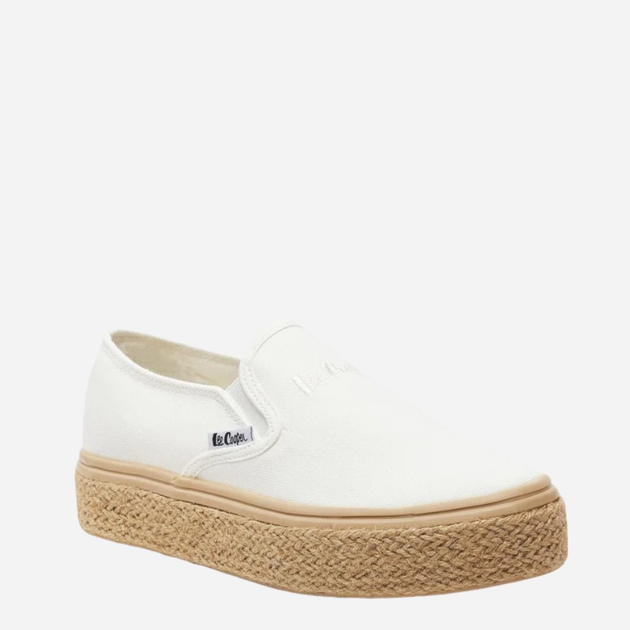 Damskie espadryle Lee Cooper LCW-24-44-2430LA 39 26 cm Białe (5904292158201) - obraz 2