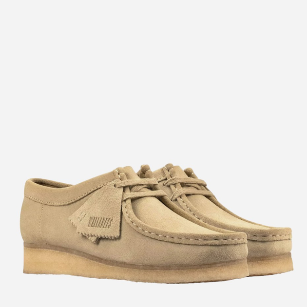 Mokasyny damskie Clarks Originals Wallabee 26155545 39.5 Beżowe (5059304193586) - obraz 2