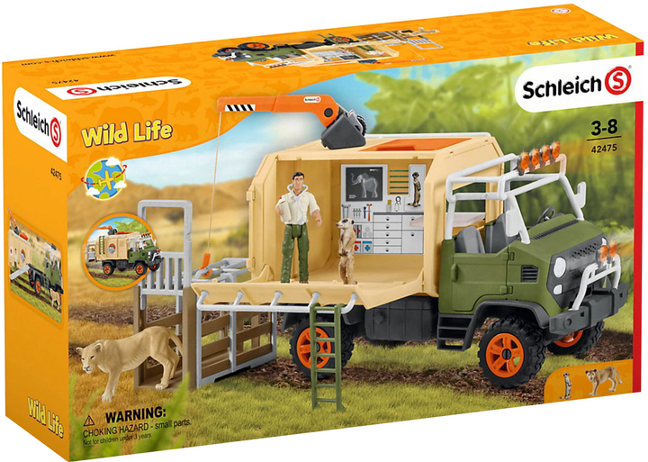 Ігровий набір із фігурками Schleich Wild Life Animal Rescue Large Truck (4059433574233) - зображення 1