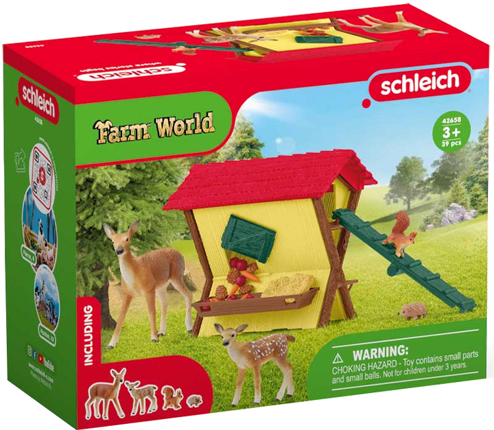Ігровий набір із фігурками Schleich Farm World Feeding The Forest Animals (4059433709420) - зображення 1