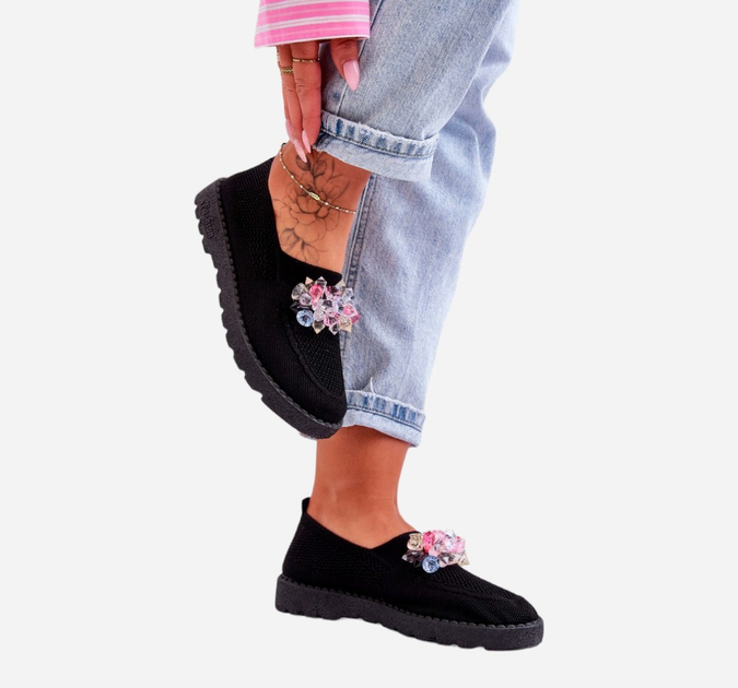 Buty wsuwane damskie Simple 36 Czarne (5905677438437) - obraz 4