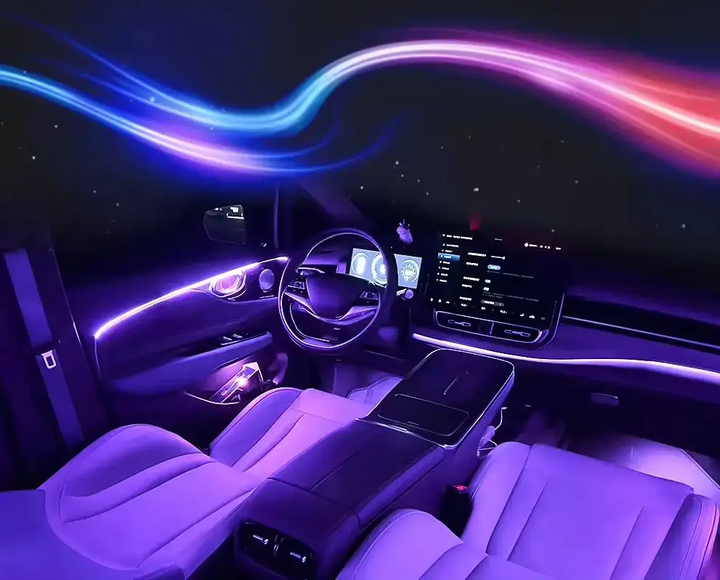 Универсальная контурная LED подсветка DYNAMIC Ambient Light в салон авто 18 в 1 - изображение 3