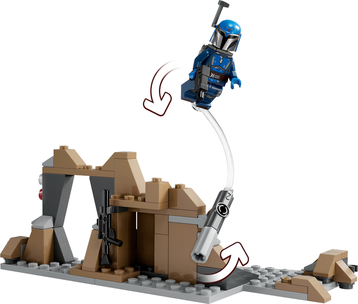 Zestaw klocków LEGO Star Wars Zasadzka na Mandalorze — zestaw bitewny 109 elementów (75373) - obraz 4