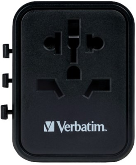 Ładowarka sieciowa Verbatim Travel Adapter 12W 2 x USB-A UTA-1 Black (23942495437) - obraz 8
