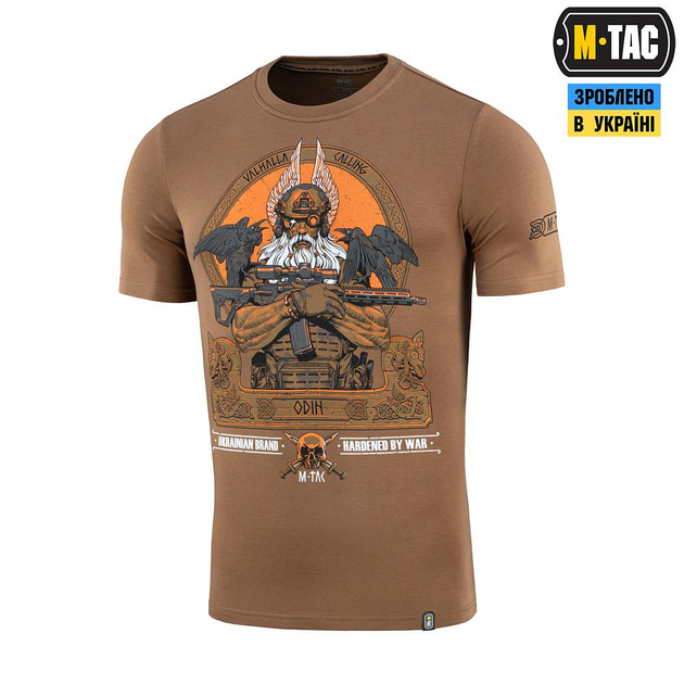 Тактическая M-Tac футболка Odin Coyote Brown койот M - изображение 1
