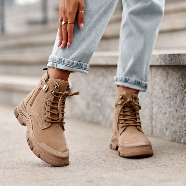 Женские ботинки Jailina 38 Бежевые (5905677915808) – в интернет ...