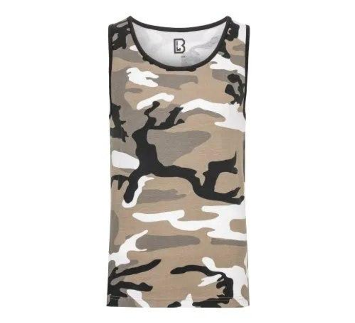 Тактическая майка, футболка без рукавов армейская 100% хлопка Brandit Tank Top Urban 6XL - изображение 1