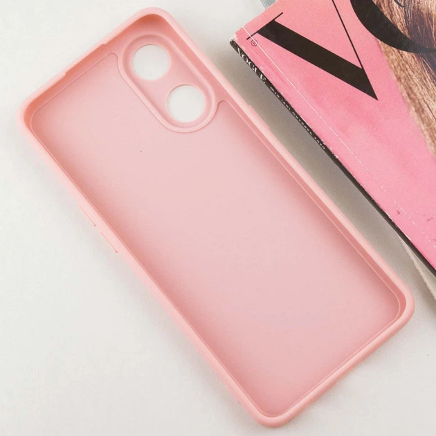 Силіконовий чохол Candy Full Camera для Oppo Reno 8 T 4G Рожевий / Pink Sand - зображення 3