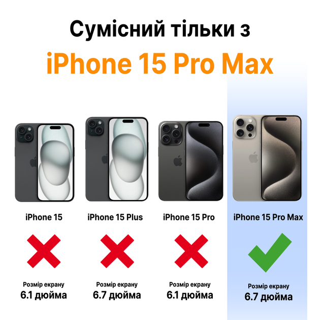 Противоударный чехол для iPhone 15 Pro Max IPAKY Crystal Series с бортиками Прозрачный - изображение 9