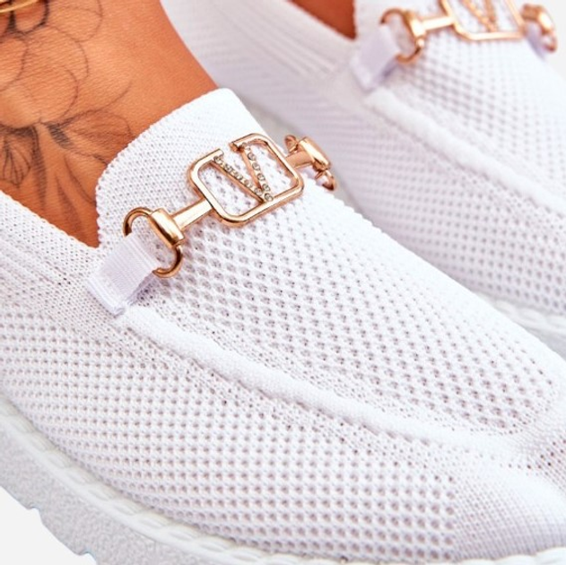 Жіночі сліпони Alena 37 Білі (3076926928930) - зображення 7