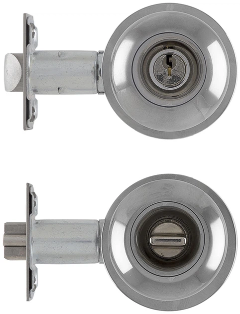 Ручка-кноб TESA KnobSet 3900U0 UNIV BS60/70 мм 3KEY 33-52 мм наскрізь Bola комплект Хром (TES-3900U0CR) - зображення 4