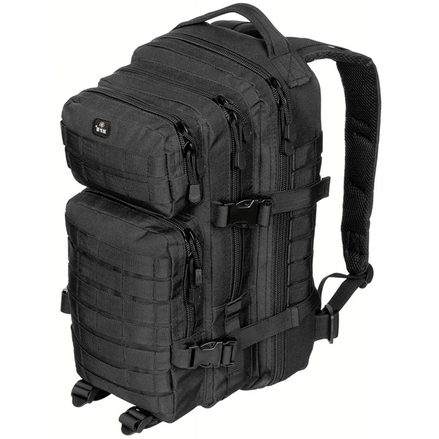Рюкзак тактический Assault I MFH (30 л), черный - изображение 1