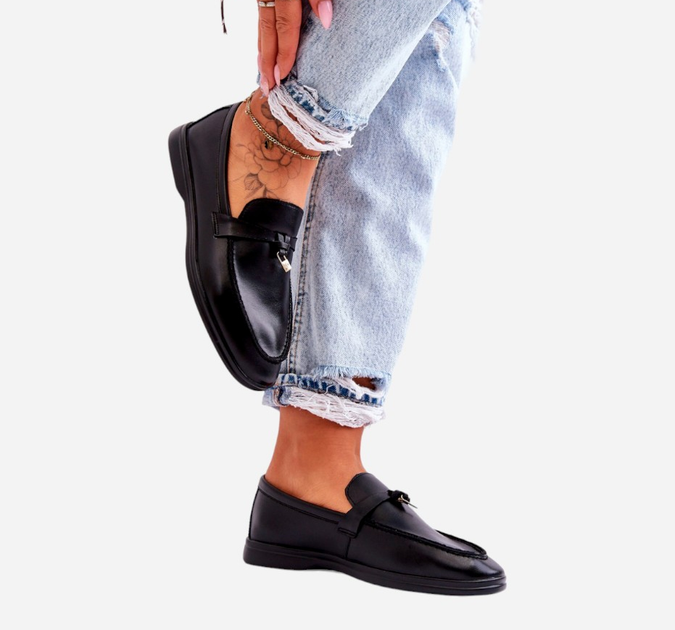 Mokasyny damskie Cortez 41 Czarne (5905677455779) - obraz 3