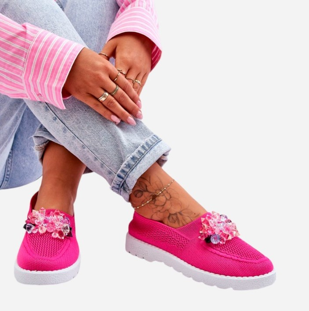 Buty wsuwane damskie Simple 37 Fuksja (5905677438321) - obraz 7